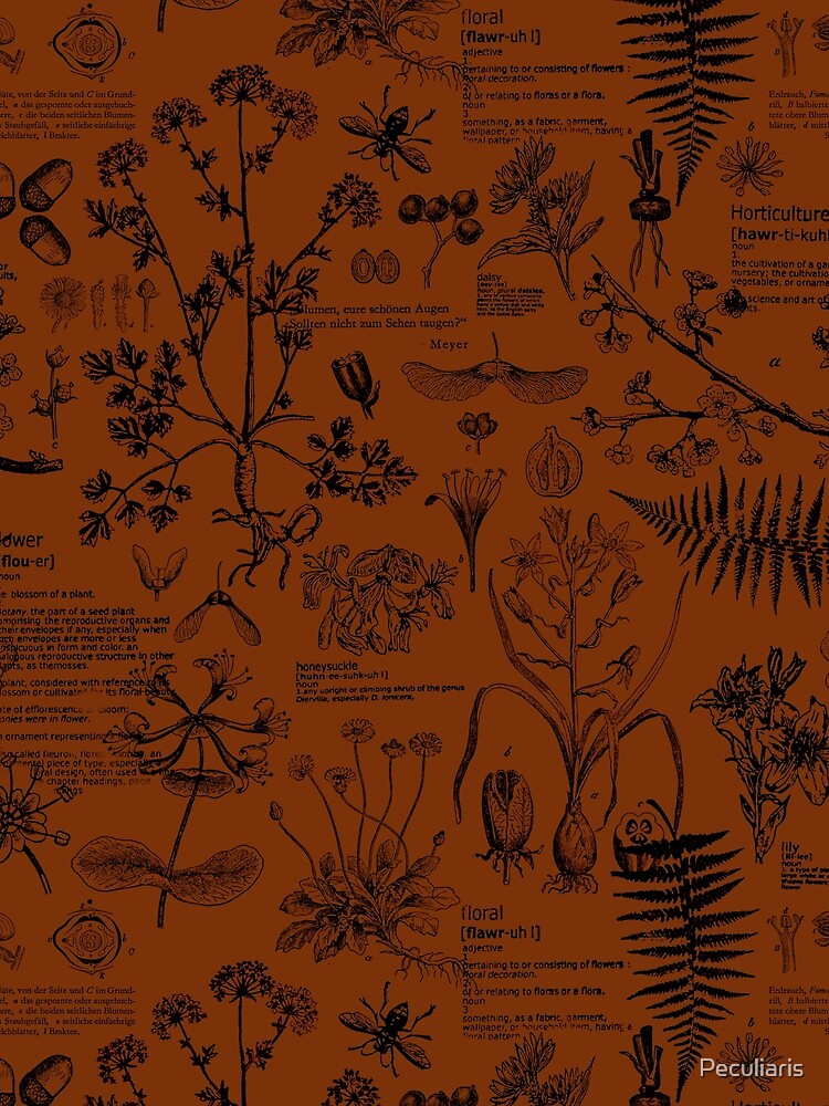 The Botanist - Burnt orange by Peculiaris