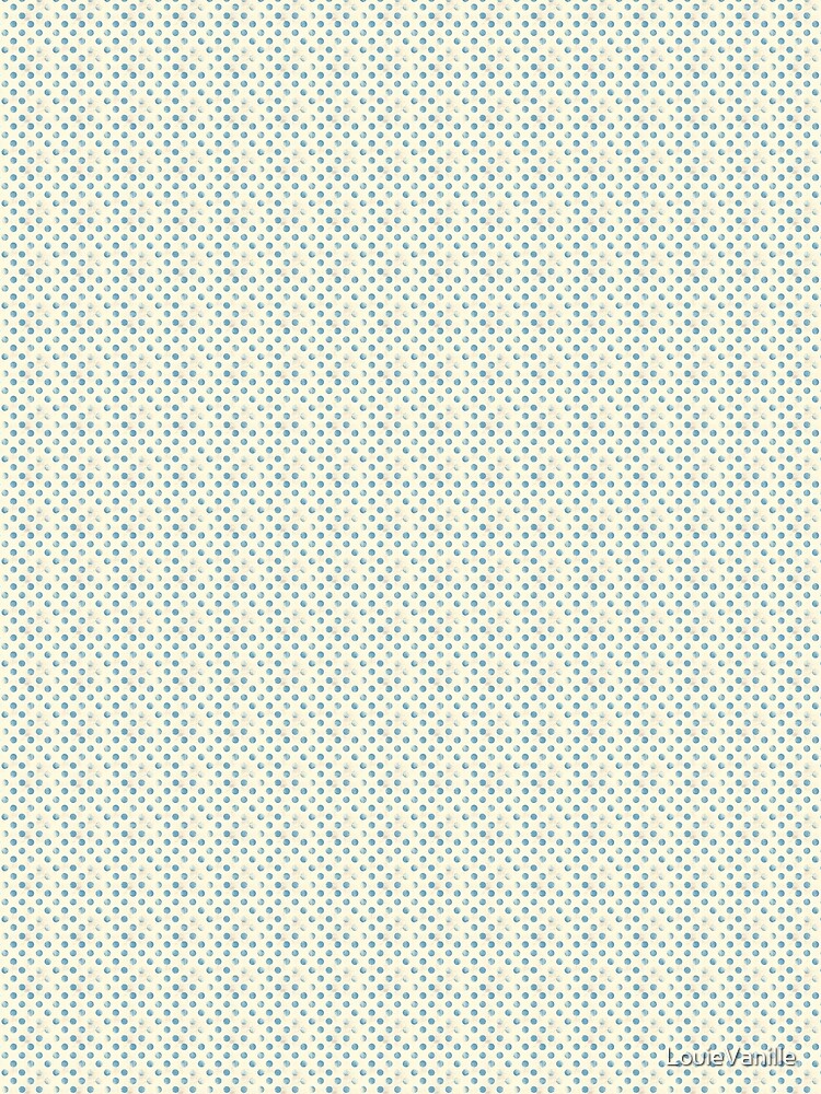 Distressed Vintage Blue Polka Dot by LouieVanille