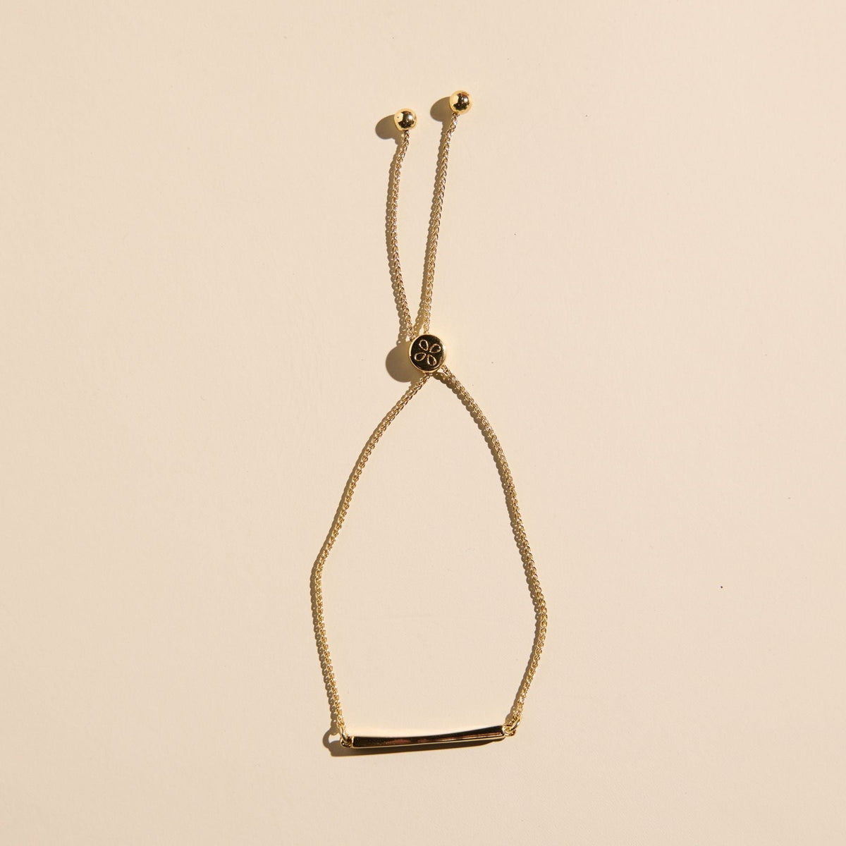 Gold Bar Bolo Bracelet