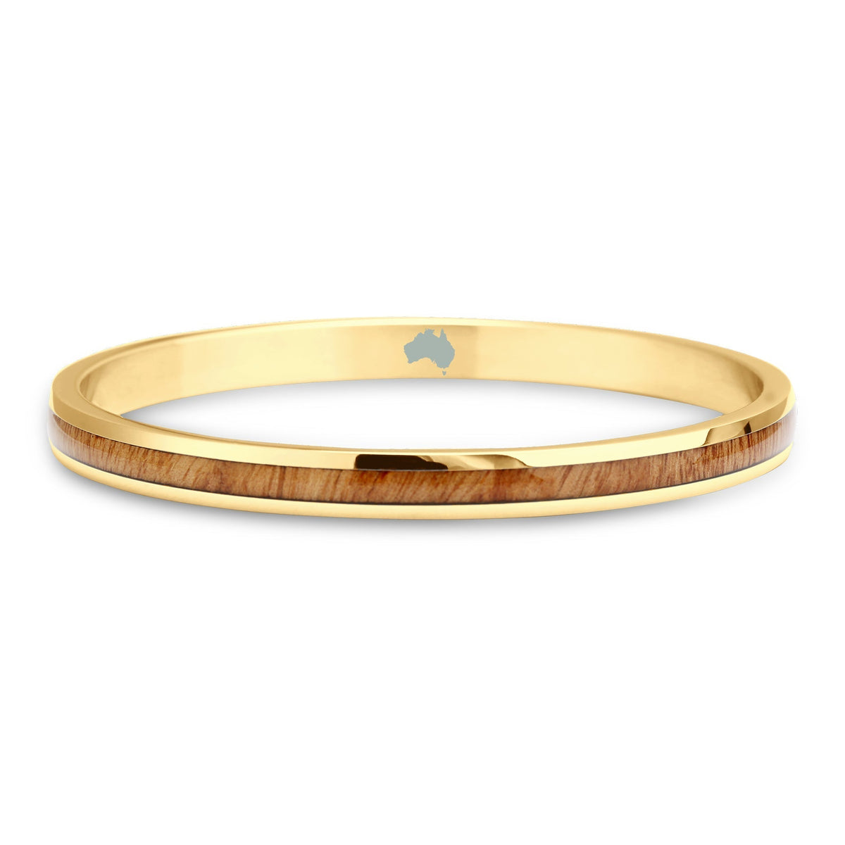 Gum Burl Bangle - Yellow Gold