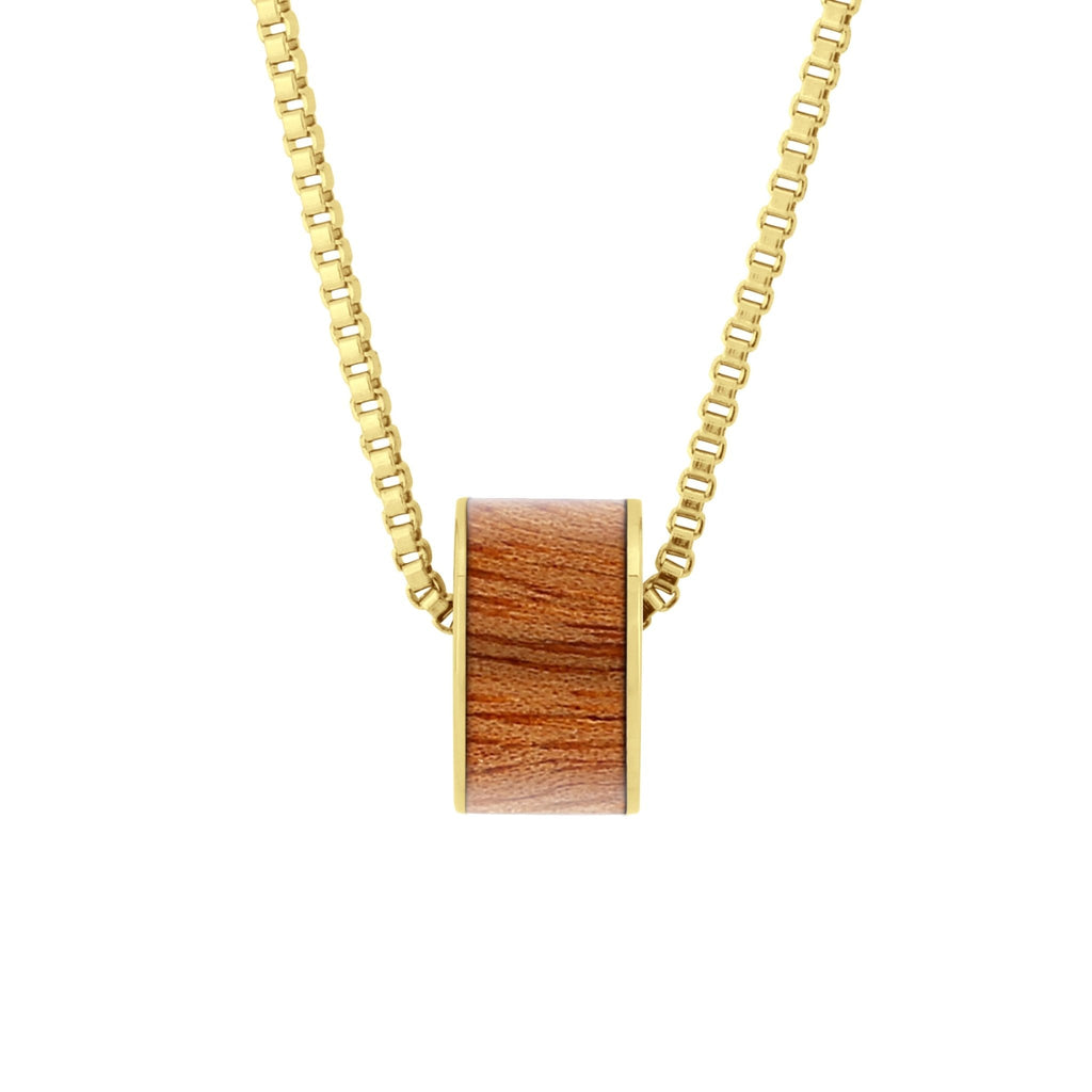 Gum Burl Wide Barrel - Yellow Gold