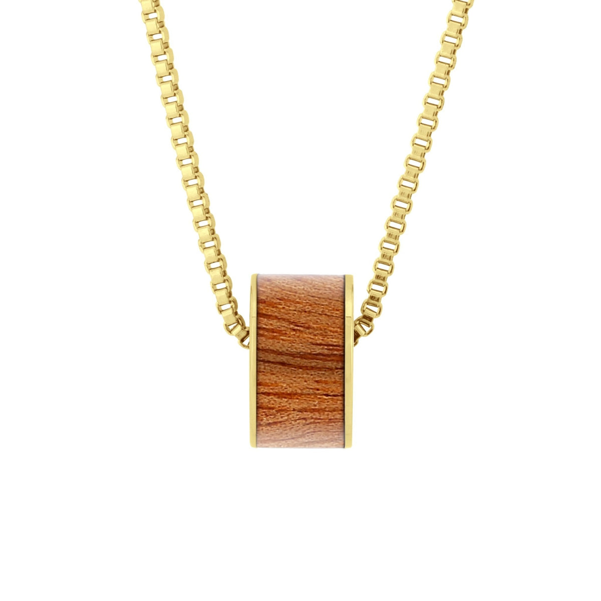 Gum Burl Wide Barrel - Yellow Gold
