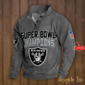 Las Vega s Raiders Stand Collar Sweatshirts