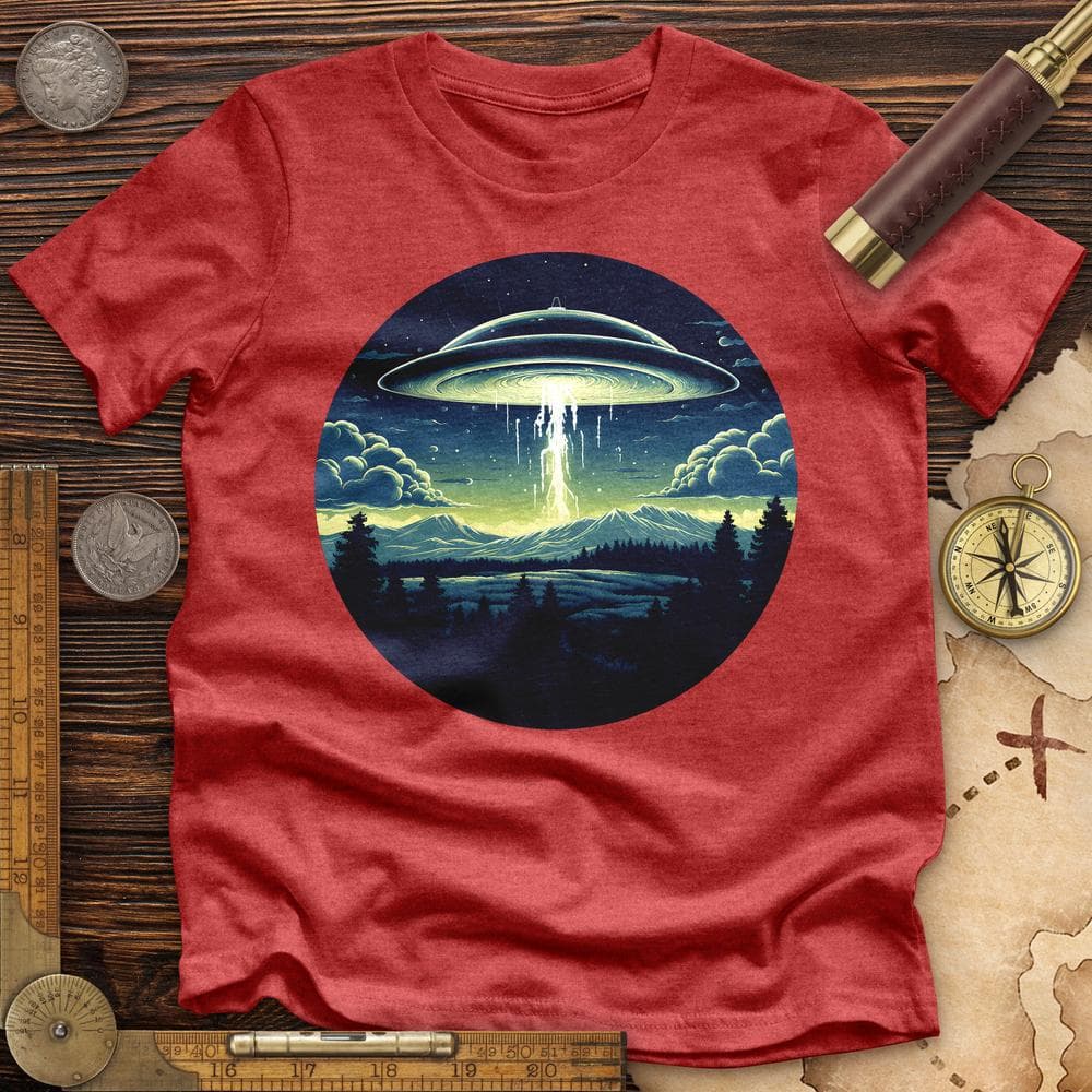 Alien Spaceship Premium QualityTee