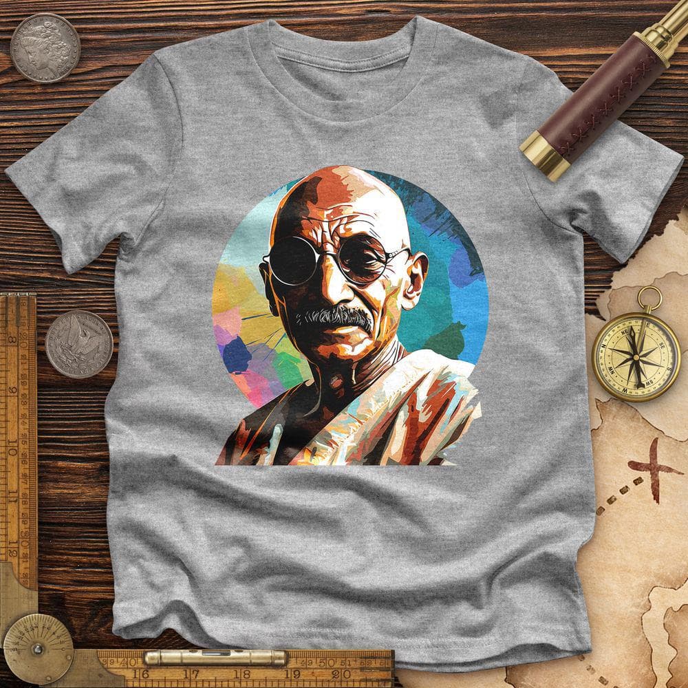 Colorful Ghandi Premium QualityTee