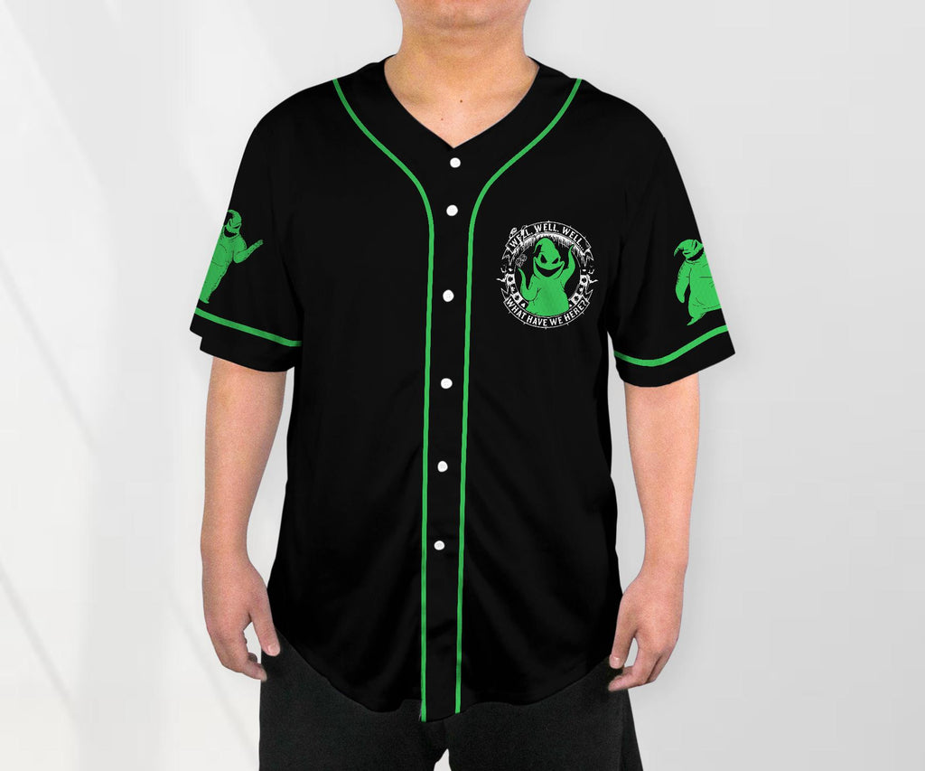 Halloween Oogie Boogie Baseball Jersey Ghost Baseball Shirt Halloween Jersey Shirt Gift
