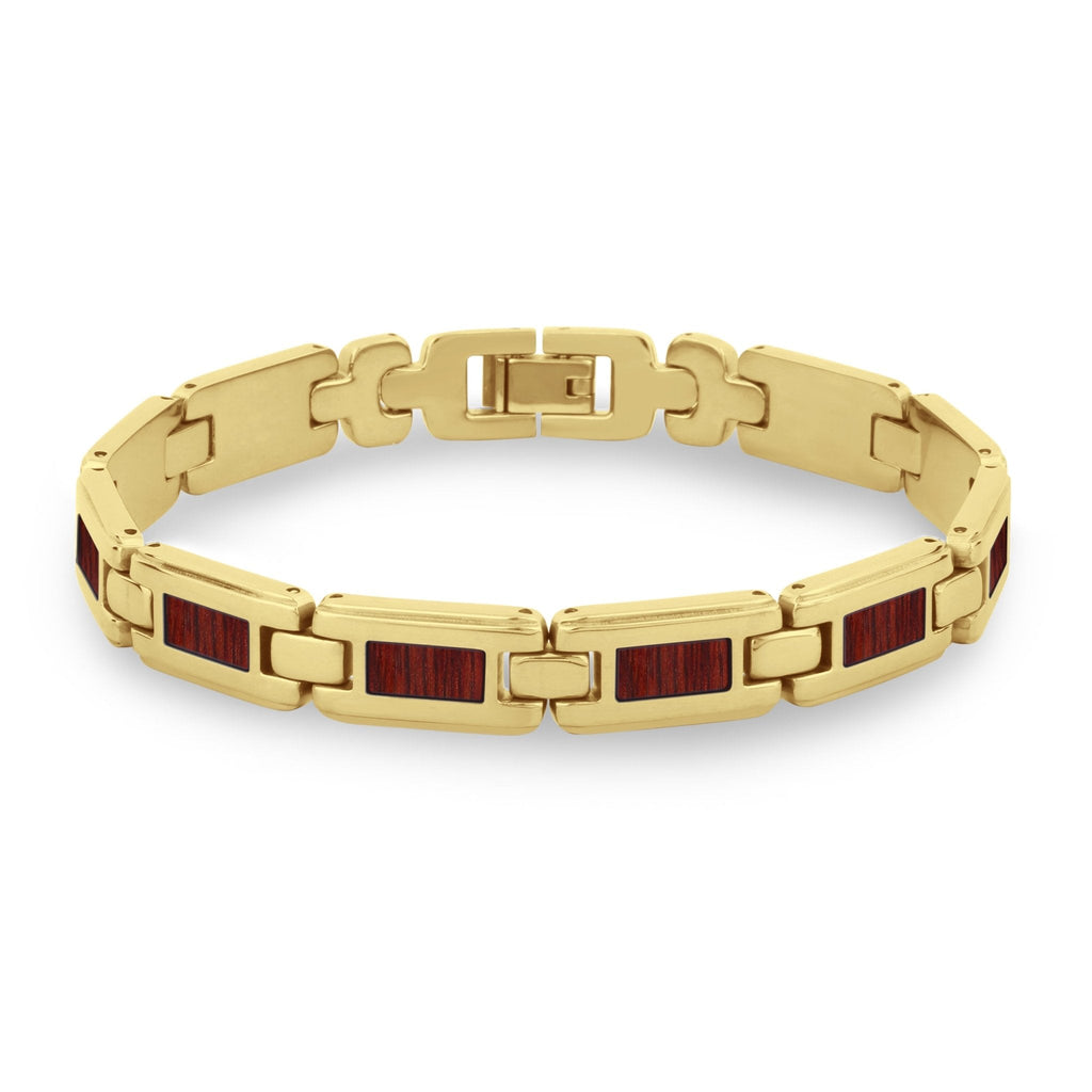 Jarrah Men's Link Bracelet - Yellow Gold