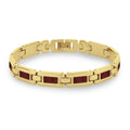 Jarrah Men's Link Bracelet - Yellow Gold