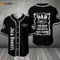 JD Dad The Man The Myth The Legend All Over Print Unisex Baseball Jersey - lylyprint.com