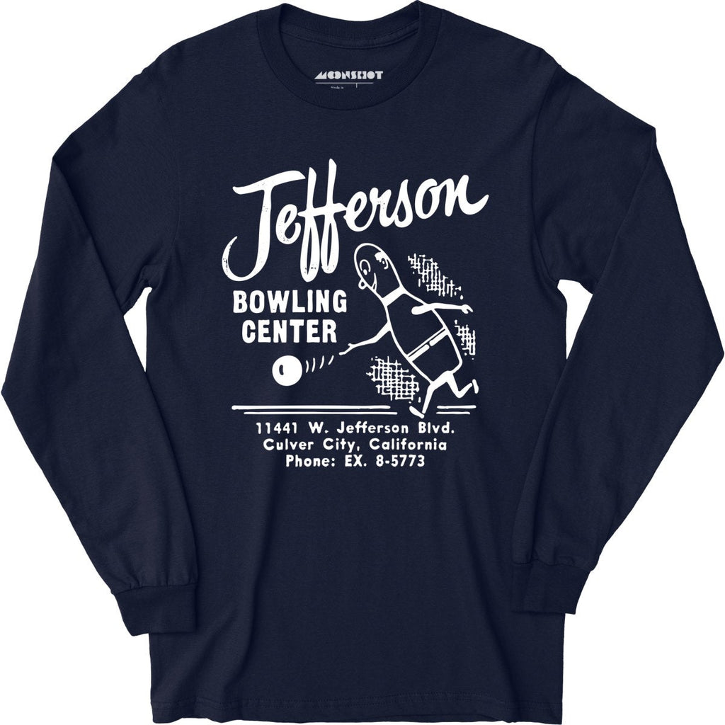 Jefferson Bowling Center - Culver City, CA - Vintage Bowling Alley - Long Sleeve