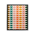 Retro 70s Geometrics Framed Canvas Print Gallery Image 3