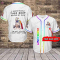 LGBT Unicorn Personalized Baseball Tee - Custom Name Jersey 337 - Aopprinter