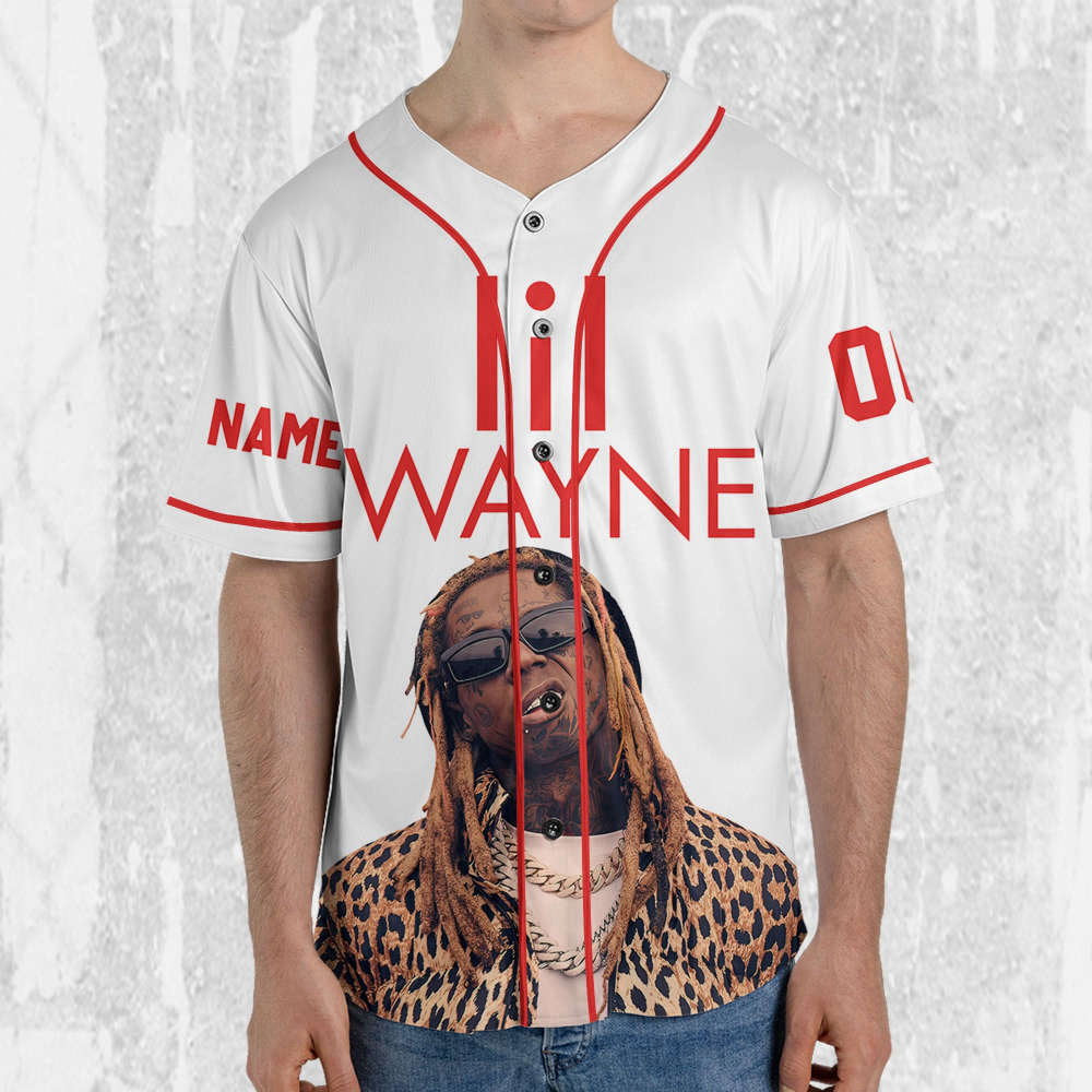 Lil Wayne Welcome to Tha Carter Red & White Jersey - Personalized Music Baseball Shirt - Aopprinter