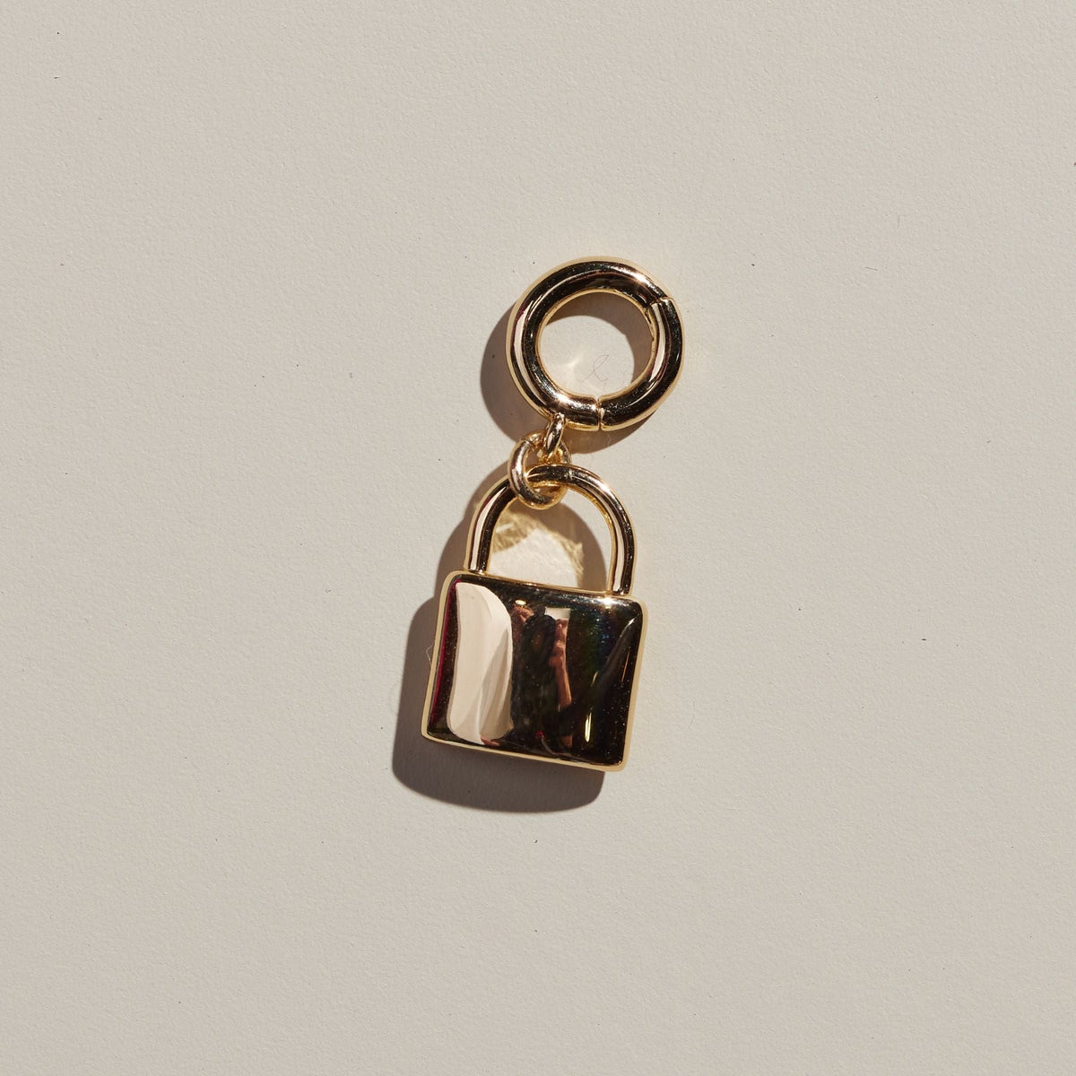 Gold Lock Charm