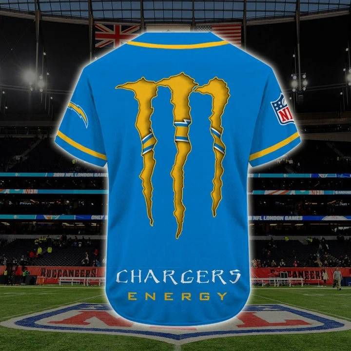 Los Angeles Chargers Personalized Baseball Jersey Gift for Men Dad - lylyprint.com