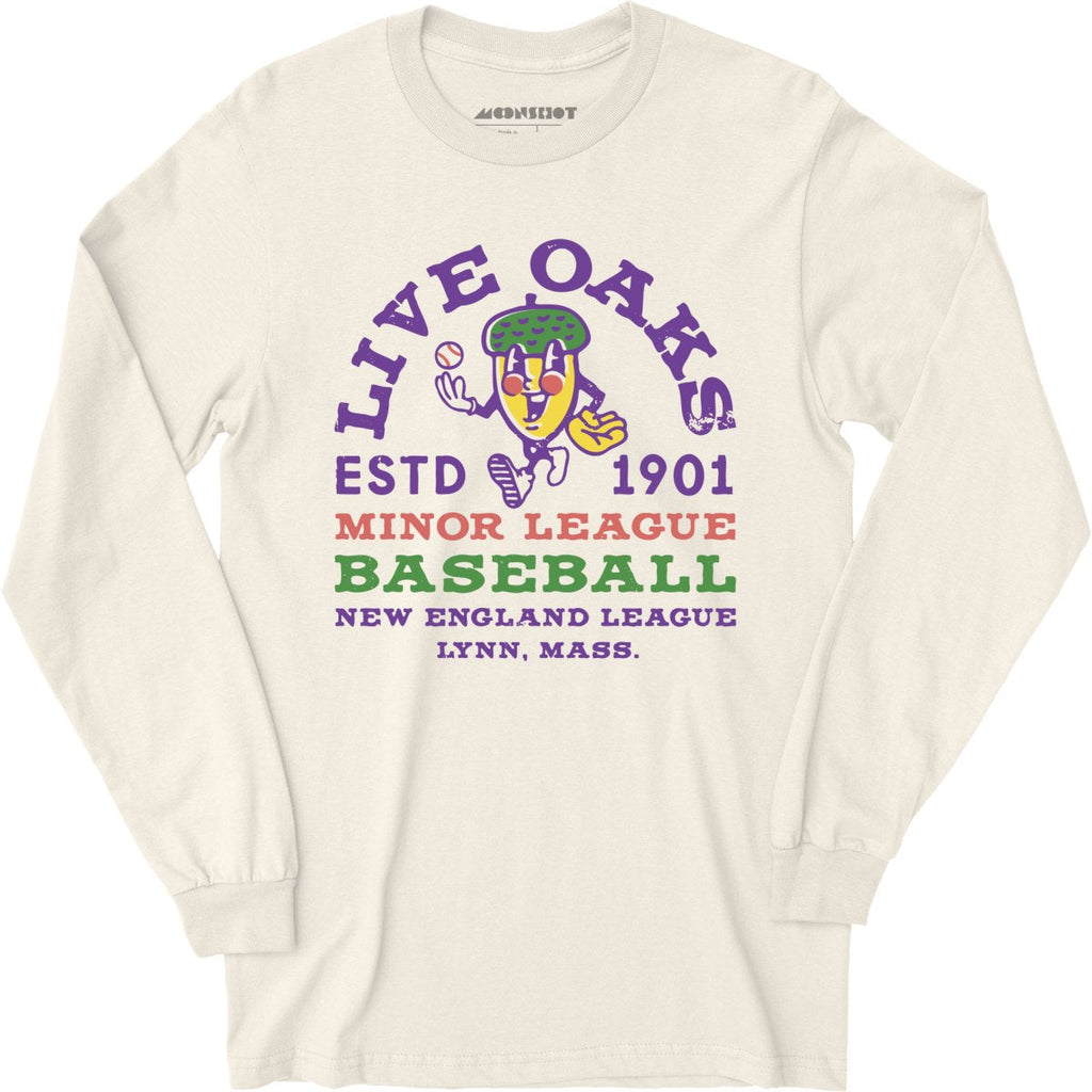 Lynn Live Oaks - Massachusetts - Vintage Defunct Baseball Teams - Long Sleeve