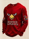 Louisville Cardinals Merch Bird Gang Waffle Sweatshirt Gifts For Basketball Lovers