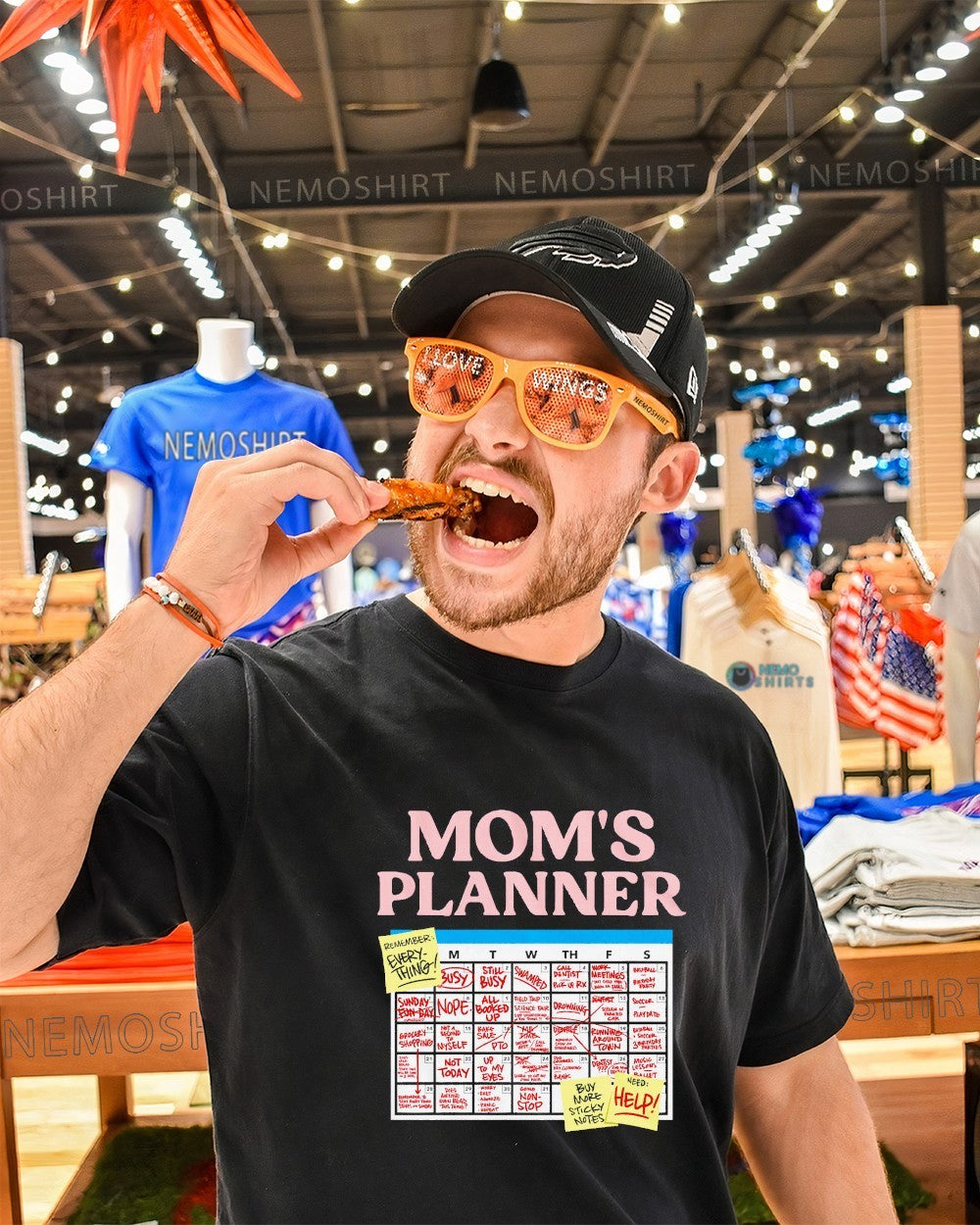 New England mom’s planner remember everything buy more sticky notes shirt