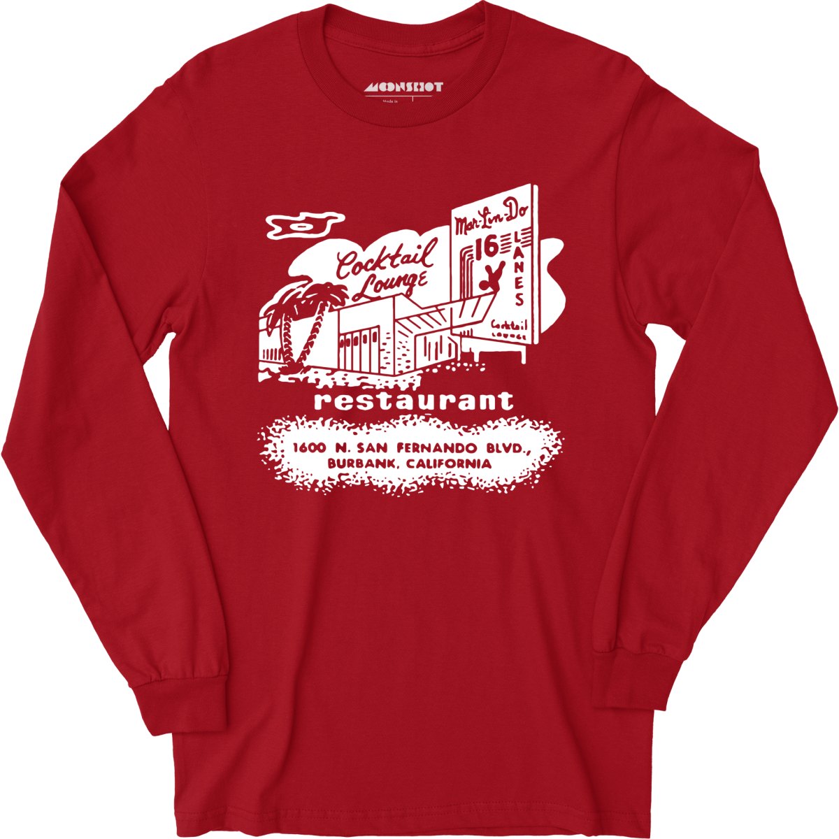 Mar-Lin-Do Lanes - Burbank, CA - Vintage Bowling Alley - Long Sleeve