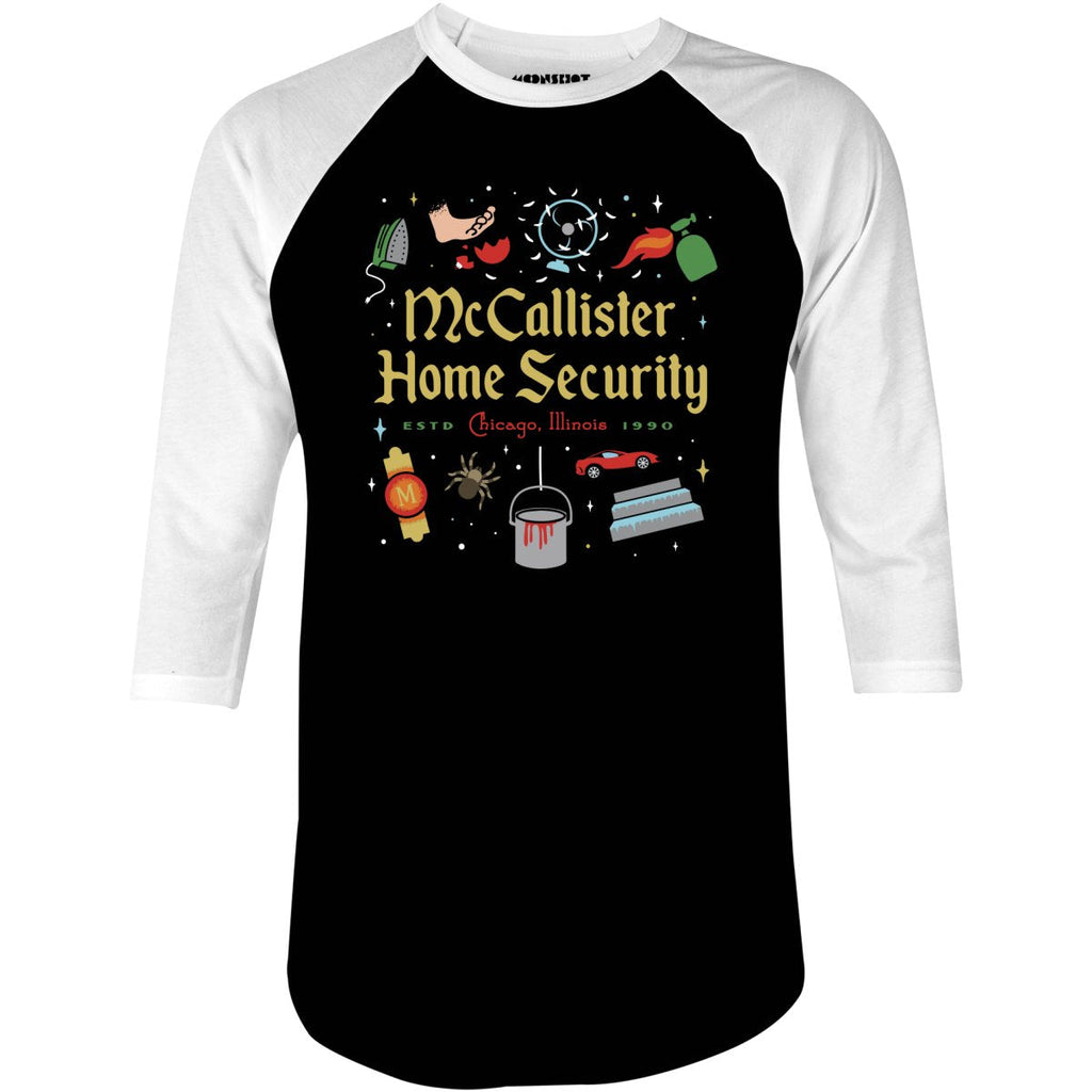 McCallister Home Security - Chicago Illinois - 3/4 Sleeve Raglan