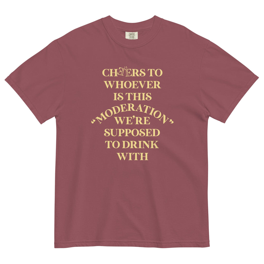 Cheers To Whoever Is This Moderation Men's Relaxed Fit Tee