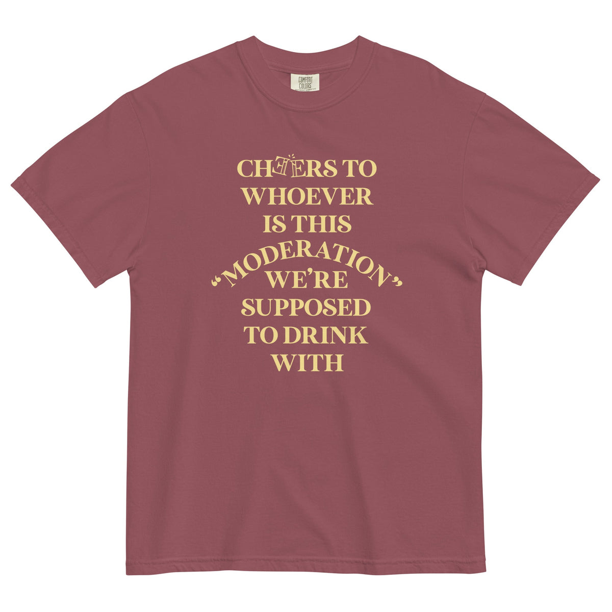 Cheers To Whoever Is This Moderation Men's Relaxed Fit Tee