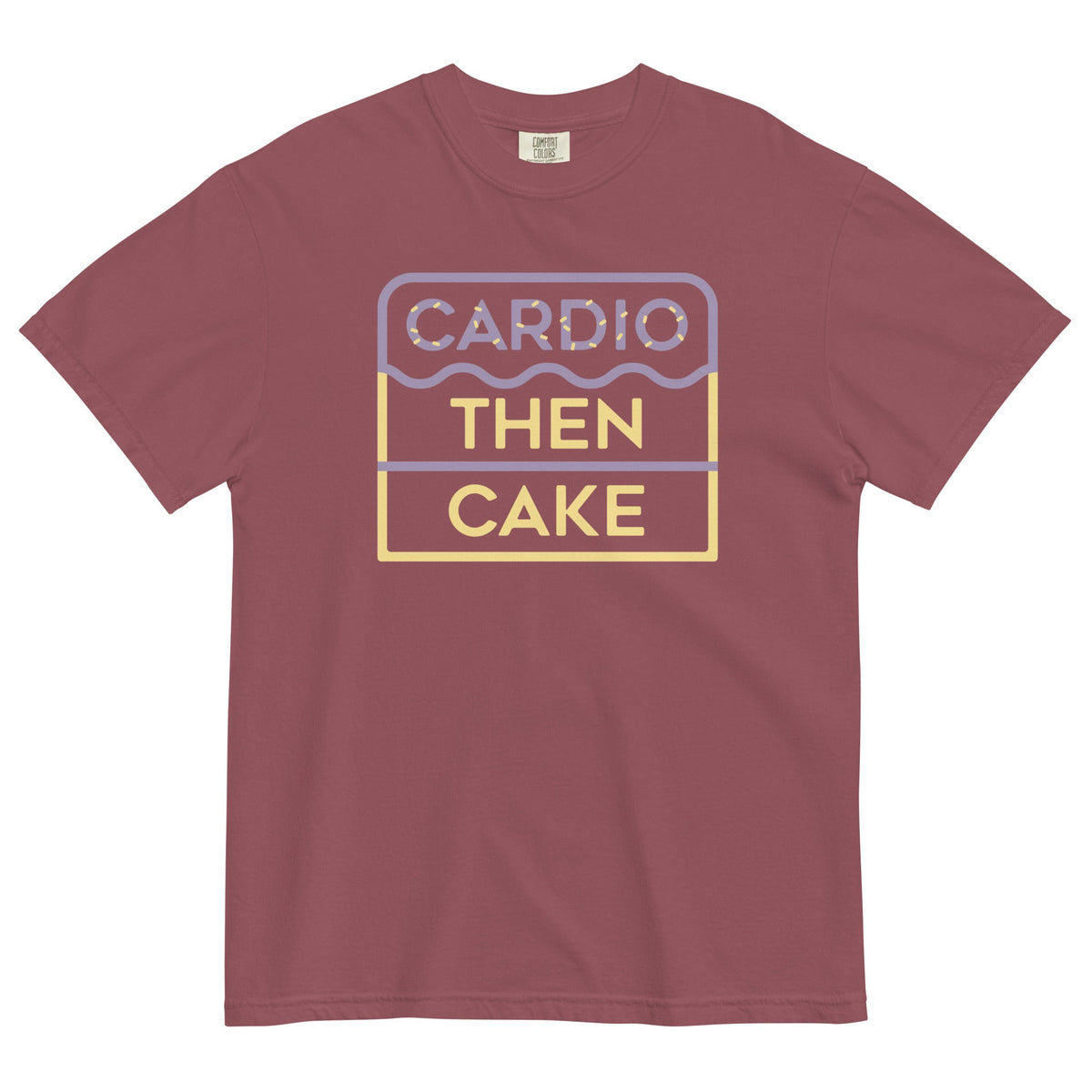 Cardio Then Cake Men's Relaxed Fit Tee