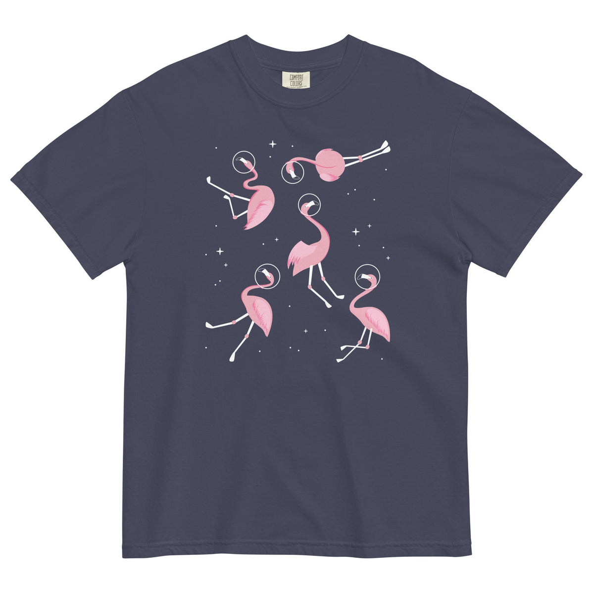 Flamingos In Space Men's Relaxed Fit Tee