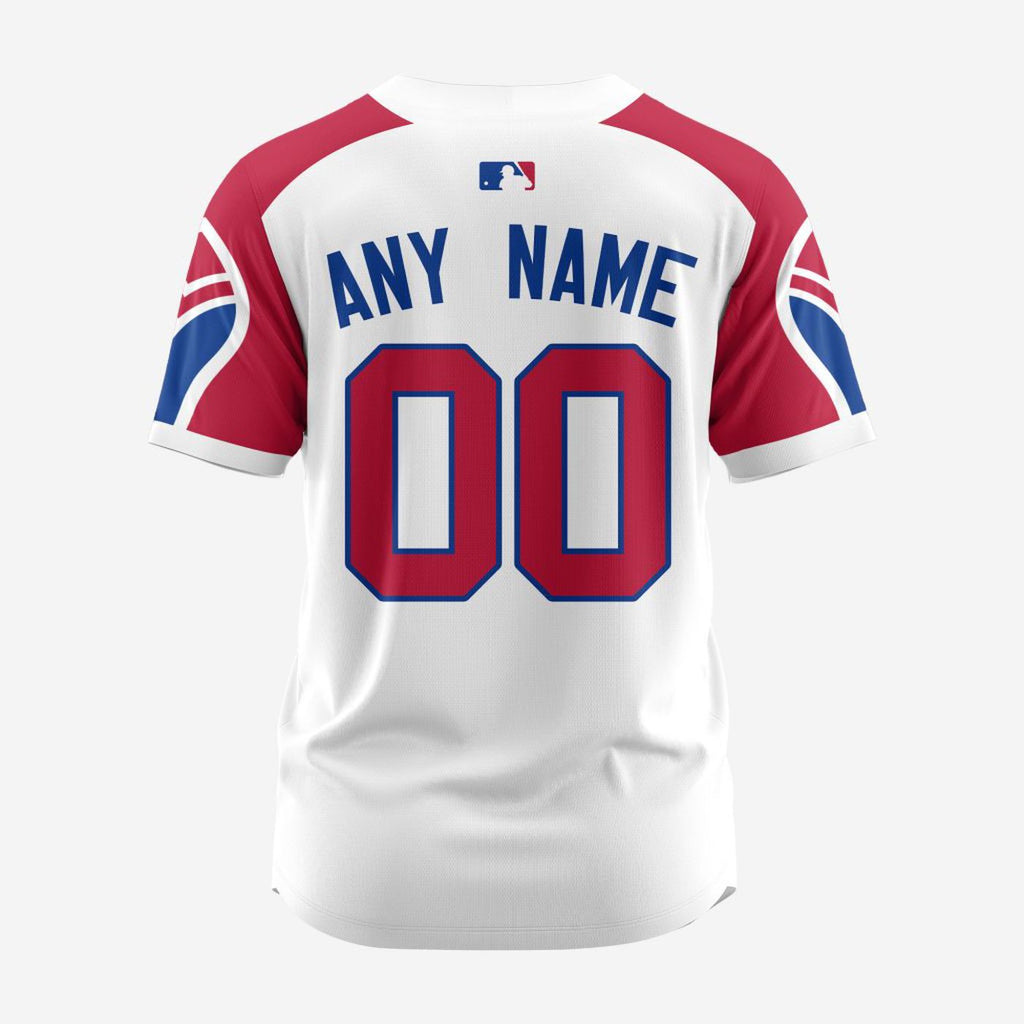 MLB Atlanta Braves Personalized Reverse Retro Concept Design Baseball Jersey - Bafud