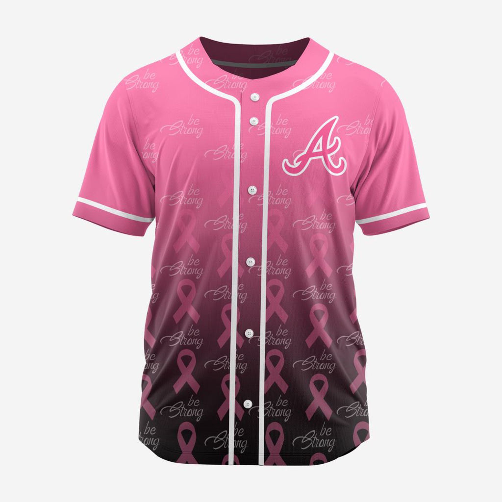 MLB Atlanta Braves Special Pink Design Fight Breast Cancer Baseball Jersey Gift for Men Women - Bafud