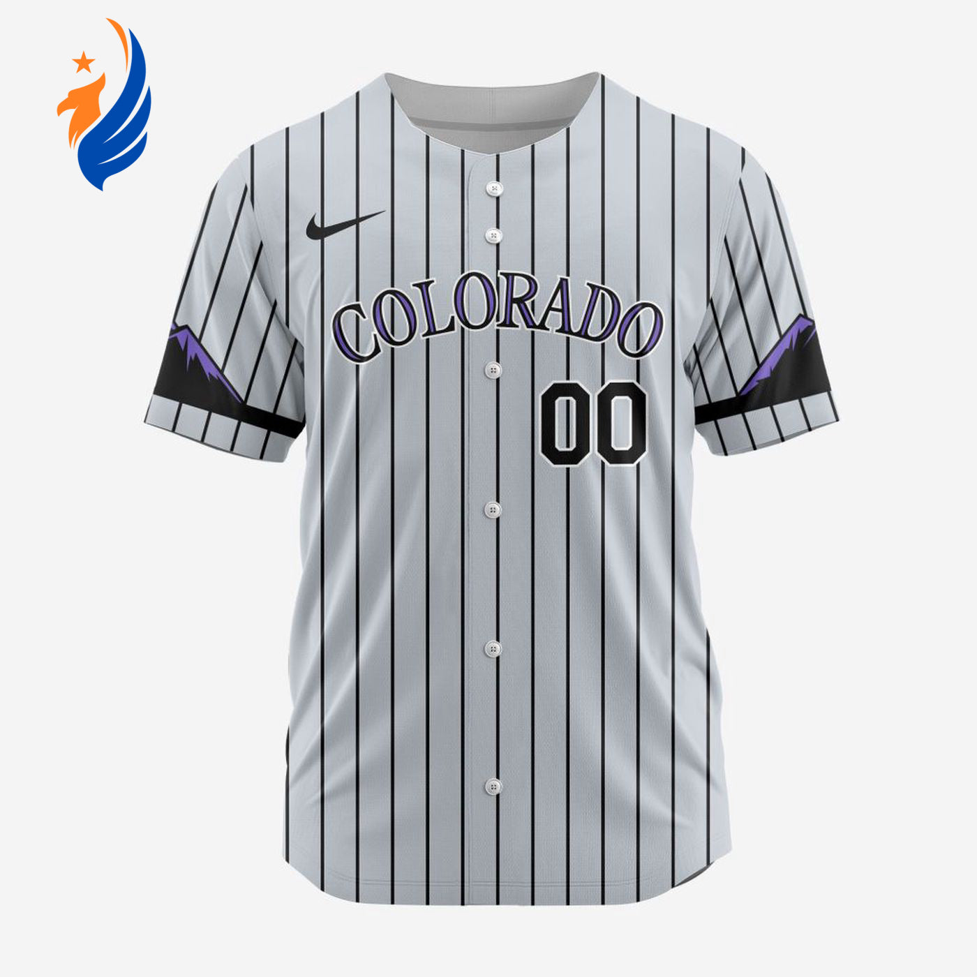 MLB Colorado Rockies Personalized Alternate Design Concept Baseball Jersey 2402 - Bafud