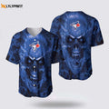 Toronto Blue Jays Baseball Jersey: Breathable & Comfortable for Fans - MLB Skull Design - lylyprint.com