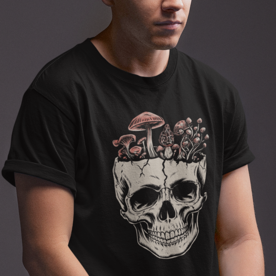 Mushroom Skull Unisex Tee