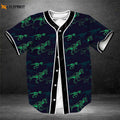 Neon Dinosaur Baseball Tee Jersey Shirt Printed 3d - Gift for Men Women - lylyprint.com