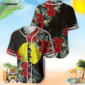 New Caledonia Flag Hibiscus Baseball Jersey: Vibrant Design for Fans - Aopprinter