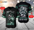 New York Jets Baseball Jersey Personalized Skull Damn Right Gift For Men Women - lylyprint.com