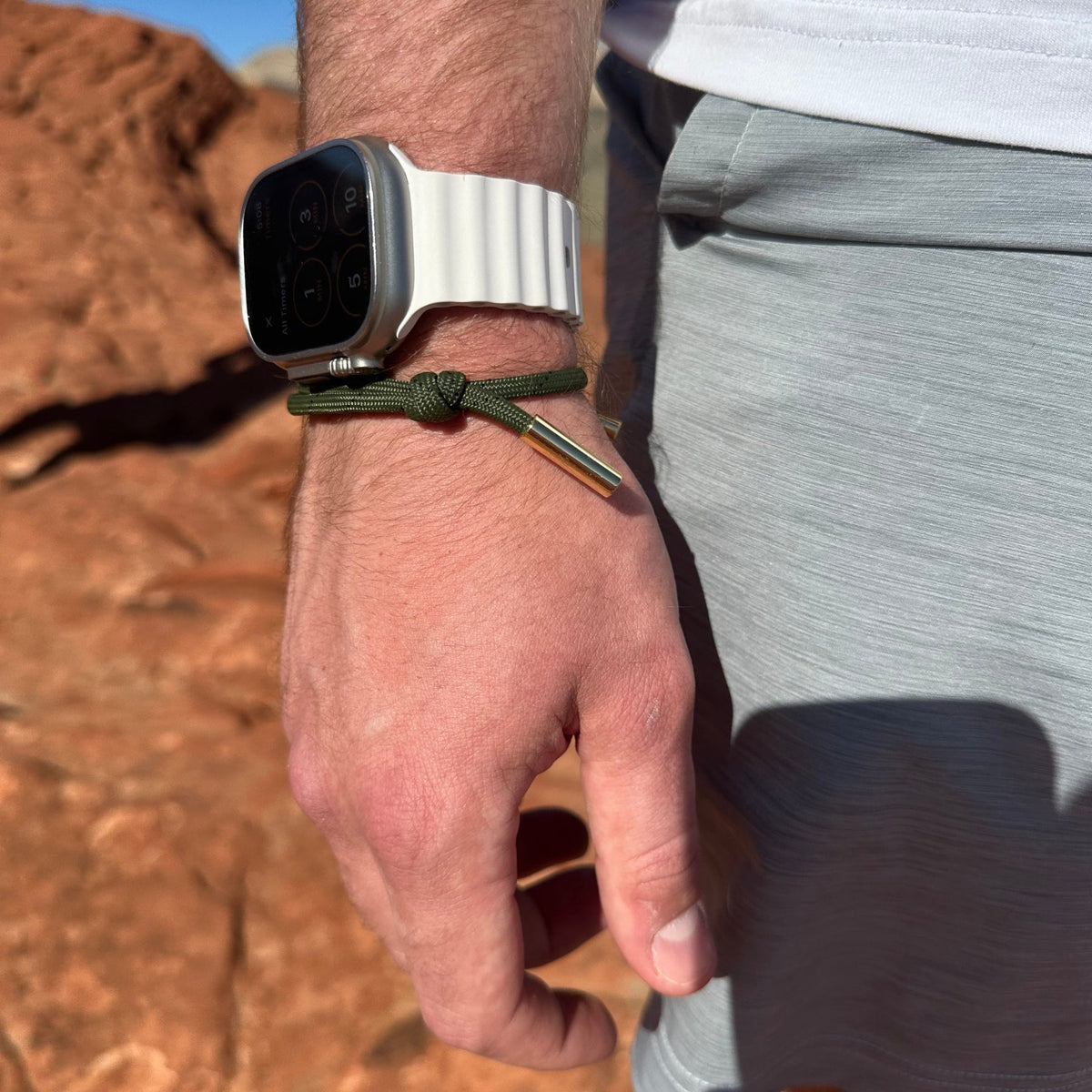 Olive Cord Bracelet