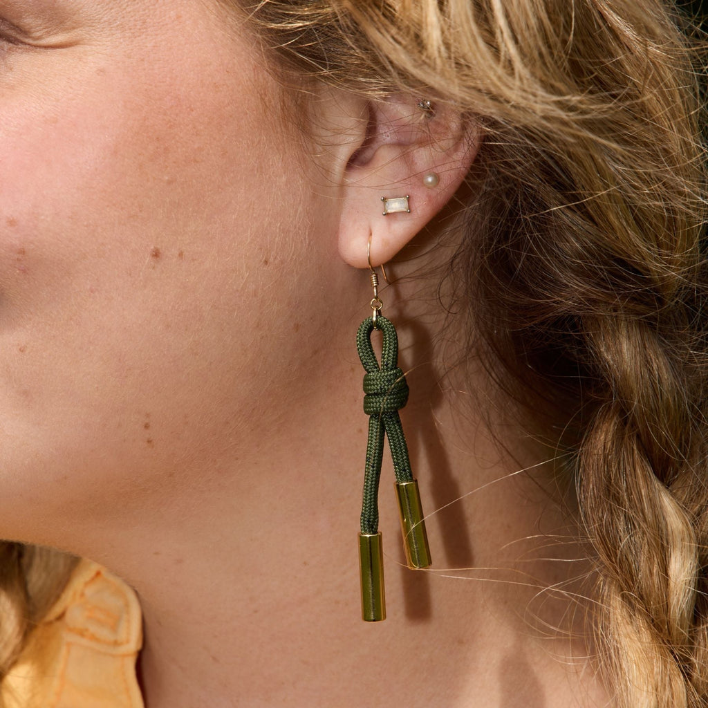 Olive Denver Cord Earring