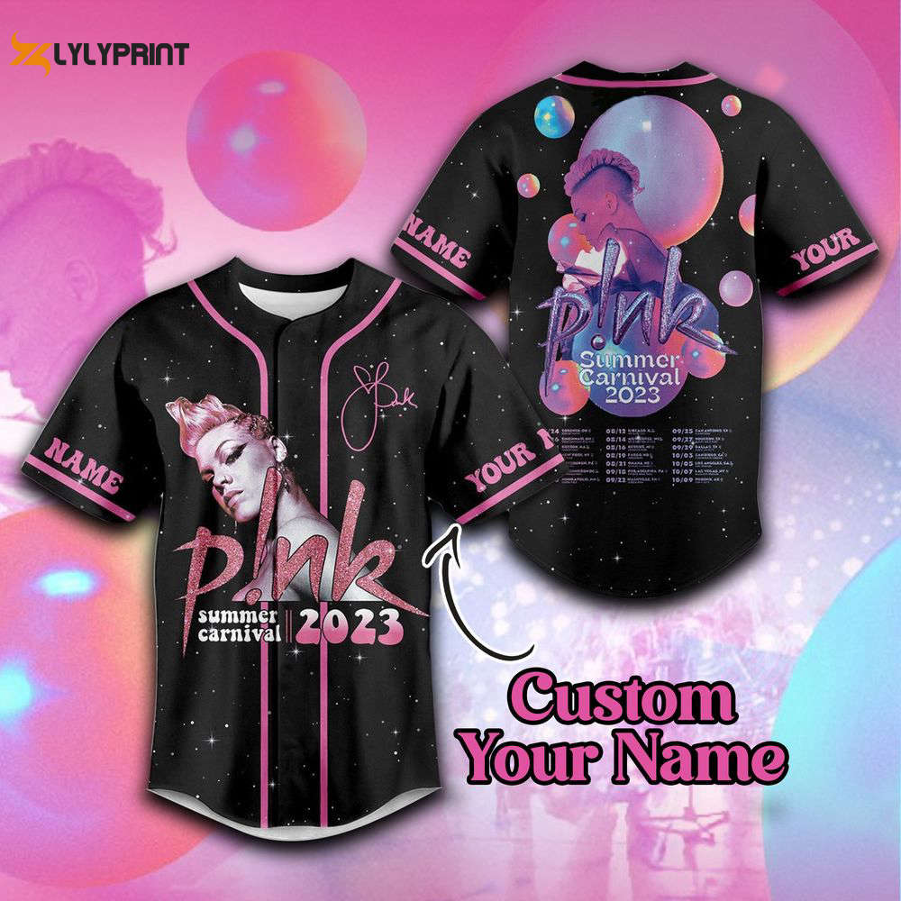 P!nk Summer Carnival 2023 Baseball Jersey - lylyprint.com