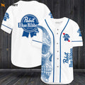 Pabst Blue RiSkull Baseball Jersey - Gift for Men Women - lylyprint.com