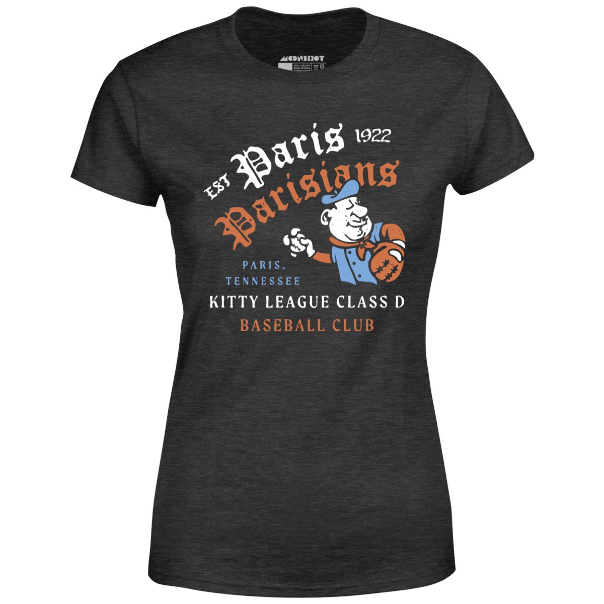 Paris Parisians - Tennessee - Vintage Defunct Baseball Teams - Women's