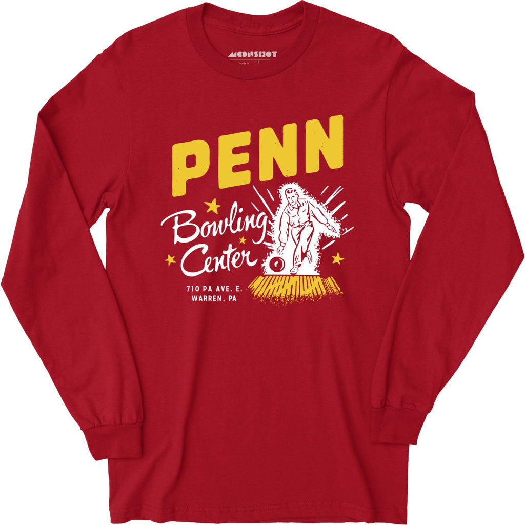 Penn Bowling Center - Warren, PA - Vintage Bowling Alley - Long Sleeve