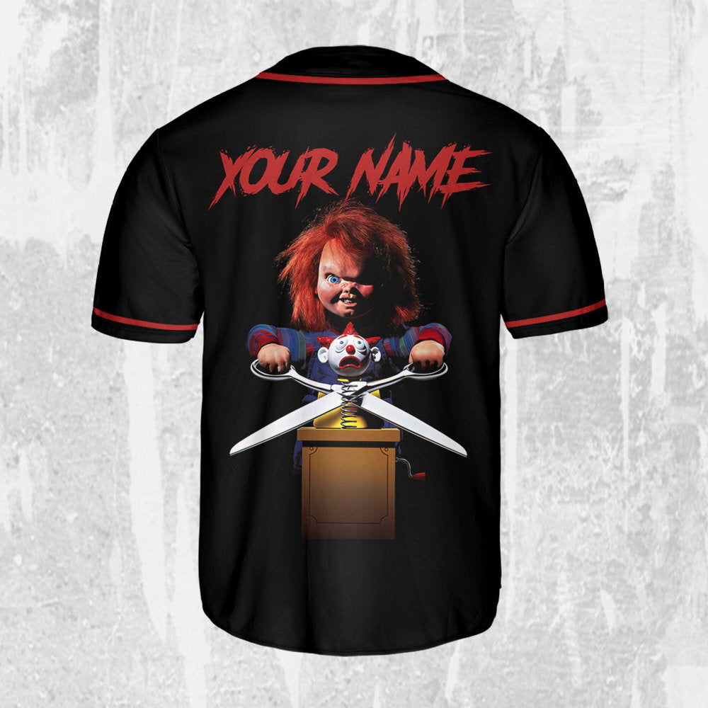 Personalize Child's Play Scare Chucky Jersey, Halloween Chucky Jersey, Chucky Baseball Jersey - lylyprint.com