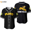 Personalized Chilling Pluto Dog All Over Print Baseball Jersey - lylyprint.com