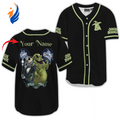 Custom Jack Skellington & Oogie Boogie Baseball Jersey - Personalized Halloween Apparel - Bafud