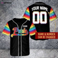 Personalized LGBT Pride Baseball Tee with Name & Number - QT204323Td - Aopprinter