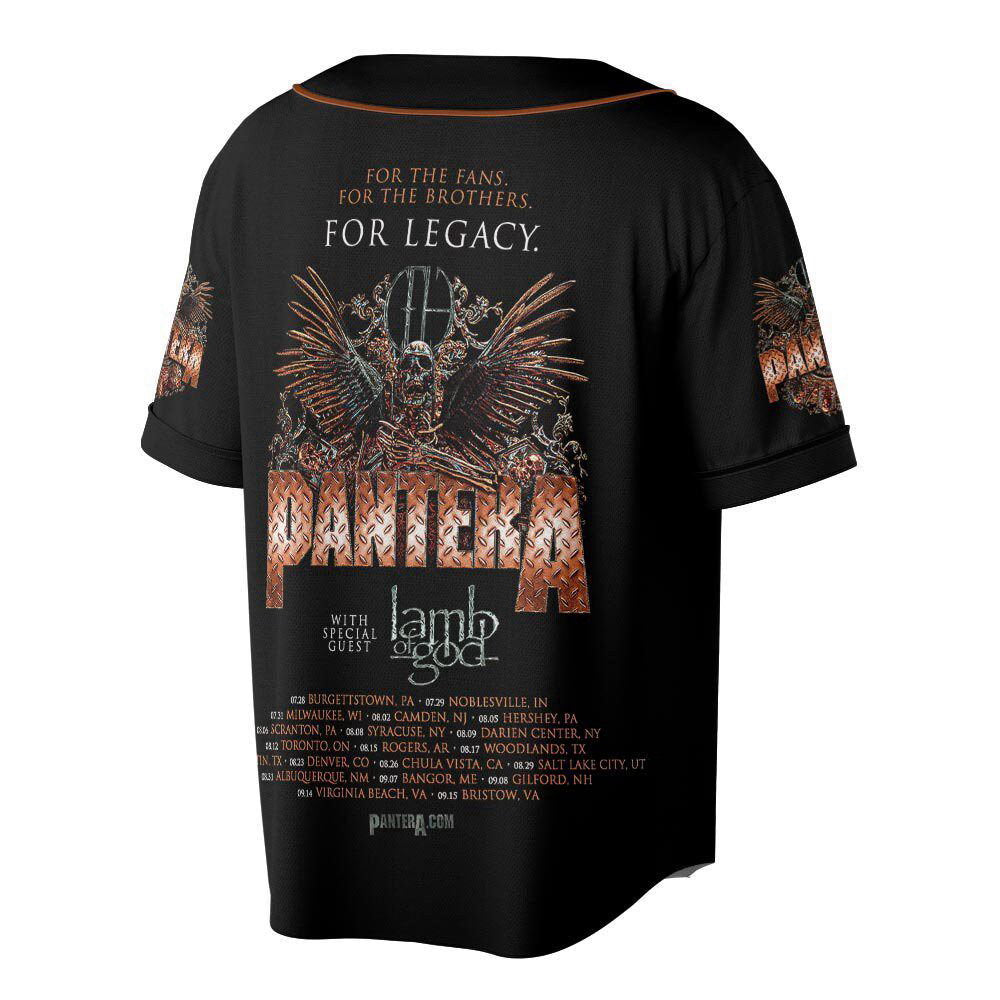 Personalized Mayhem Skull Tour 2023 With Lamp Of God Baseball Jersey For Men Women - lylyprint.com