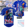 Personalized New York Rangers Baseball Jersey Custom For Fans BJ0072 - lylyprint.com