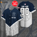 Personalized New York Yankees Baseball Team All Over Print 3D Baseball Jersey - lylyprint.com
