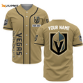 Personalized Vegas Golden Knights Baseball Jersey Custom Name For Fans Gift for Men Dad - lylyprint.com
